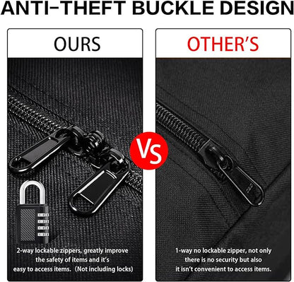 46 Inch Travel Duffle Bag Extra Large Sport Equipment Duffel Bags with 2-way Lockable Zippers