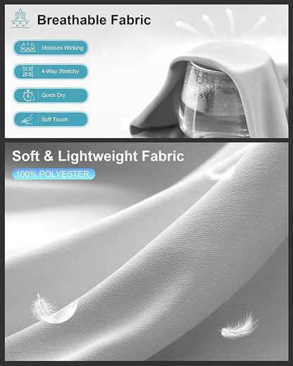 G Gradual Men's Workout Shirts Quick Dry Athletic Running T-Shirts Lightweight Moisture Wicking Short Sleeve Sports Gym Tops