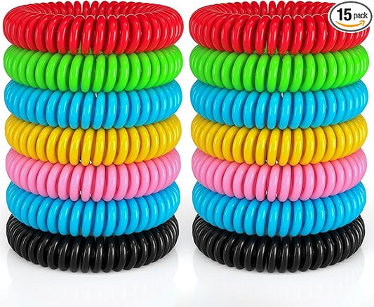 15 Pack Mosquito Repellent Bracelets