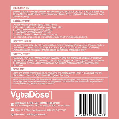 GLP1 Patches | 5X Stronger Formula | 12 Hour Extended Hunger Support | Berberine, Pomegranate, Green Tea, L-Glutamine | New & Improved Kind of GLP-1 Patches | 30 Count
