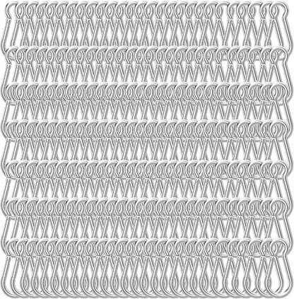 100PCS M8 Spring Snap Hook Carabiner, 3" x 5/16" Heavy Duty Galvanized Steel Carabiner Clips, 470LBS Capacity Spring Quick Links Clips for Camping Hiking Hammock Swing and Outdoor Activities