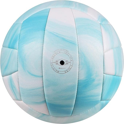 EVZOM Super Soft Volleyball Beach Volleyball Official Size 5 for Outdoor/Indoor/Pool/Gym/Training Premium Volleyballs Equipment Durability Stability Sports Ball
