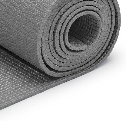 Sunny Health & Fitness Non-Slip Yoga Mat – Durable, Anti-Tear, Lightweight, Cushioned Support for Yoga, Pilates, Stretching Exercises, Meditation and Floor Workouts | Multiple Sizes & Colors