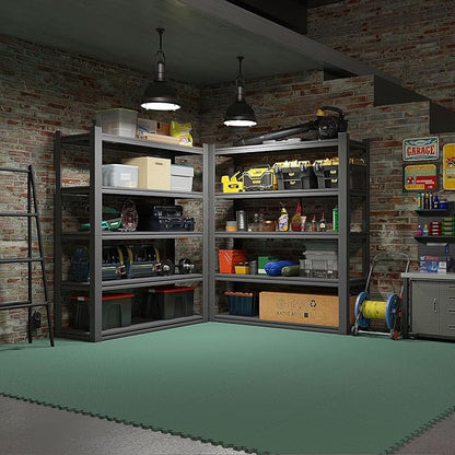 Home Gym Mat, Puzzle Exercise Mat, EVA Interlocking Foam Floor Tiles for Home Workout Equipment and Kids' Play Areas - Blue, 24 in x 24 in x ½ in - (Green, 32 Pack(128 SQ FT))