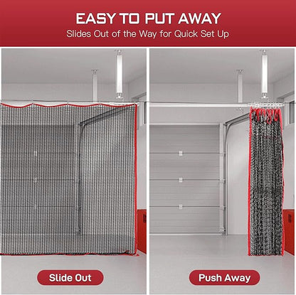 Golf Netting, 10ft, 15ft, 20ft Sports Netting - Heavy Duty High Impact Multi-Sport Practice Net for Golf, Baseball, Soccer, Hockey, Lacrosse, Backyard Driving & Training Barrier
