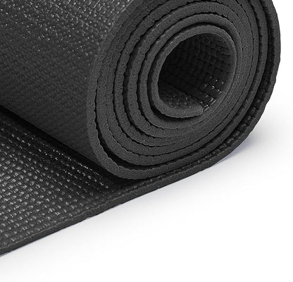 Sunny Health & Fitness Non-Slip Yoga Mat – Durable, Anti-Tear, Lightweight, Cushioned Support for Yoga, Pilates, Stretching Exercises, Meditation and Floor Workouts | Multiple Sizes & Colors