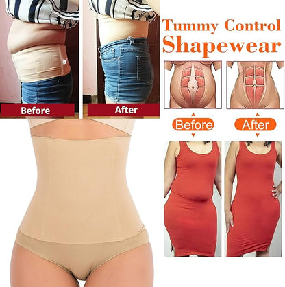 FUT Women's Waist Trainer Shapewear Tummy Control Waist Cincher Slim Body Shaper Postpartum Belly Band Wrap