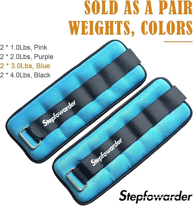 1-4 Lbs Ankle Weights Pair Set with Adjustable