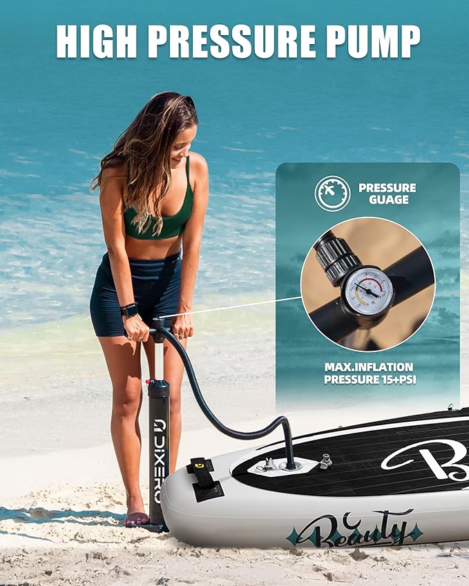 Inflatable Stand Up Paddle Board with SUP Accessories, Anti-Slip EVA Deck, 11'*33" Inflatable Paddle Boards for Adults & Youth of All Skill Levels