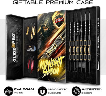 IgnatGames Premium Steel Tip Darts – 3/6/12 Pack Brass Barrels with Aluminum Shafts, 16 GlideXPro Flight Set, Tool Kit & Giftable Case