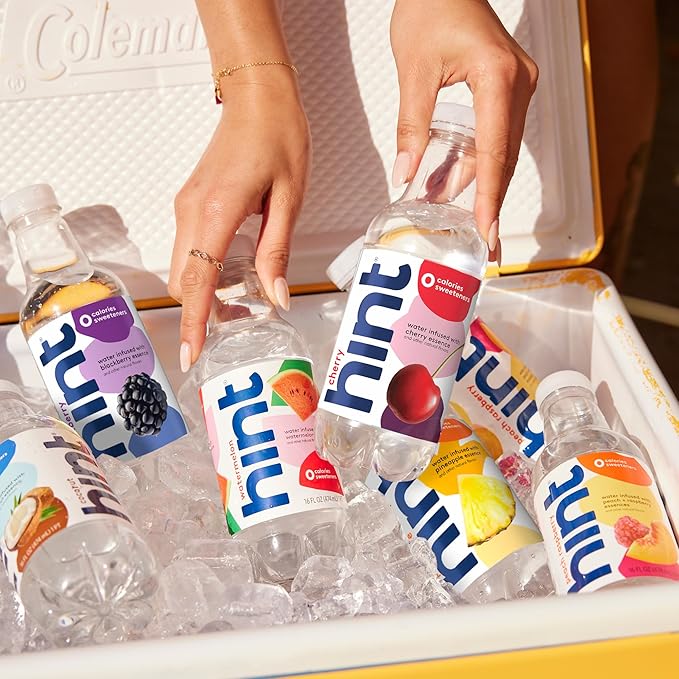 Hint Fruit-Infused Bottled Water Bundle, Best Sellers Variety Pack - Sugar Free Flavored Water with Zero Calories, Natural Fruit Essences, and No Artificial Sweeteners - 16 Fl Oz (Pack of 24)