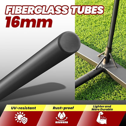 12FT/20FT Portable Volleyball Net Volleyball Net for Backyard Freestanding Volleyball Practice Net Outdoor Indoor Volleyball Training Set with Adjustable Height Carry Bag and Volleyball