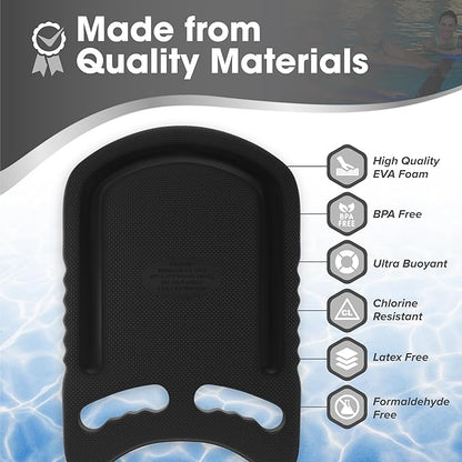 Kickboard Adult & Youth Swim Buoy Aid Leg Kick Exercise Training Float for Swimming Pool or Open Water Foam Equipment | High Buoyancy | Non-Slip | EVA Material & BPA Free