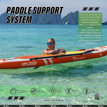 Inflatable Paddle Board with Premium SUP Board Accessories, Allround Paddle Boards for Adults/Kids,Stand Up Paddle Board Defender Collection