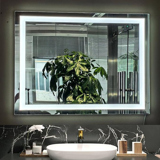 Led Mirror for Bathroom with Lights Mirror Large 36X28 inch