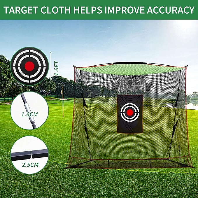 Golf Net for Backyard Drivin Heavy Duty Golf Hitting Practice Net Large Outdoor Indoor for Use10x8FT
