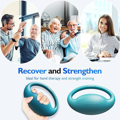 FitBeast Hand Exercise Balls - 3 Resistance Levels Stress Balls for Adults, Squeeze Balls for Hand Therapy, Rehabilitation, Arthritis, Muscle Building