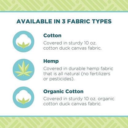 Bean Products Zafu Meditation Pillows for Sitting on Floor, Yoga Cushion, Cotton/Buckwheat Fill Yoga Pillow, Zafu Meditation Cushion, Zen Kneeling Prayer Pad- Made in USA - 14" Round - Stone Gray