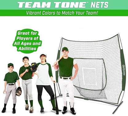 GoSportsGoSports Team Tone 7' x 7' Baseball & Softball Practice Hitting & Pitching Nets in Team Colors