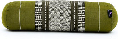 Leewadee Small Yoga Bolster – Shape-Retaining Cervical Neck Roll, Tube Pillow for Comfortable Reading, Kapok Filling, 22 x 6 x 6 inches