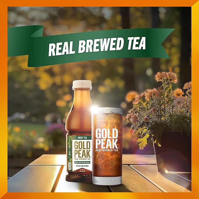 Gold Peak Tea, Sweet Tea, 16.9 fl oz, 6 Pack