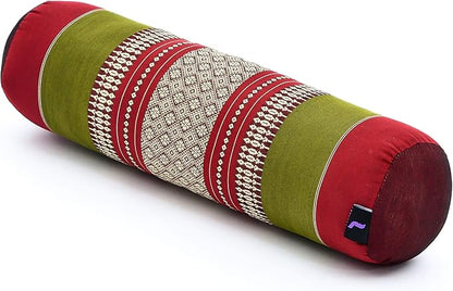 Leewadee Small Yoga Bolster – Shape-Retaining Cervical Neck Roll, Tube Pillow for Comfortable Reading, Kapok Filling, 22 x 6 x 6 inches