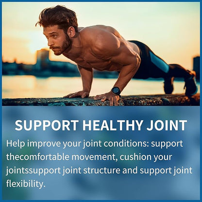 Glucosamine Chondroitin Gummies with MSM & Elderberry Extra Strength - Joint Support, Antioxidant Immune Support Supplement for Adults, Men & Women.(2 Pack)