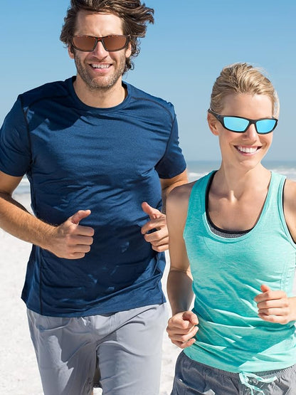 Frienda 6 Pack Polarized Sport Sunglasses for Men Multipack Fit over Glasses Pack Lot Set Men's Sport Fishing Eyeglasses