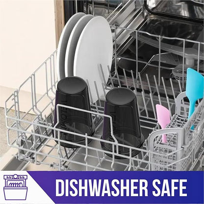 '-2 Pack- 20 oz Bottles for Protein Mixes - 2x Wire Whisk | Leak Proof Shaker Cups for Protein Shakes and Pre Workout | Protein Shaker Bottle Pack | Protein Mixer Cup (Black Set)