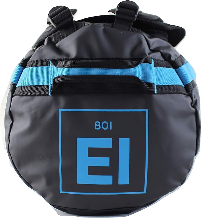 Element Equipment Trailhead Duffel Bag Shoulder Straps Waterproof Black/Blue Large