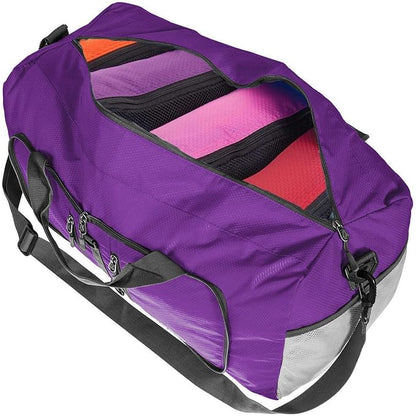 G4Free 40L/65L Foldable Duffel Bag, Water-Repellent Travel Backpack, Lightweight Carry Bag for Overnight Weekender Sports Men Women