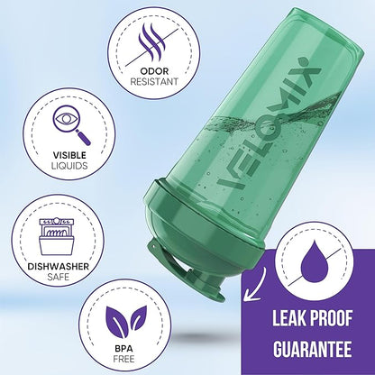 '-6 PACK- 28 oz Protein Shaker Bottle for Protein Mixes - 6x Wire Whisk | Leak Proof Shaker Cups for Protein Shakes | Protein Shaker Bottle Pack | Protein Shake Cup (Hawai Shadows)