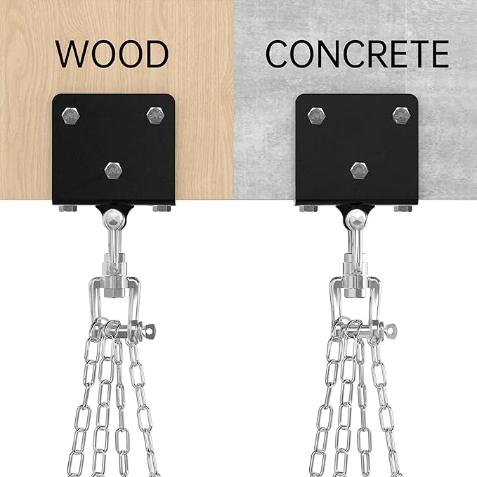 Heavy Bag Hanger for Heavy Bag Beam Mount 360° Rotation Boxing Bag Ceiling Mount I-Beam Punching Bag Hanger Beam Mount Hooks Fit Hanging Punching Bags and Swings (700 LB Capacity)