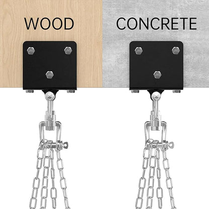 Heavy Bag Hanger for Heavy Bag Beam Mount 360° Rotation Boxing Bag Ceiling Mount I-Beam Punching Bag Hanger Beam Mount Hooks Fit Hanging Punching Bags and Swings (700 LB Capacity)