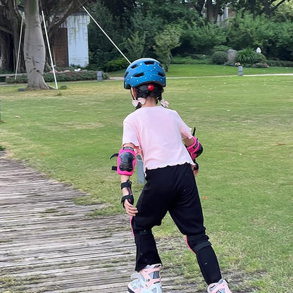 Kids Bike Helmet,Bavilk Kids Boys Girls Bike Helmets with LED Light Detachable Visor Children Youth Teen Multi-Sport for Skating Cycling Scooter Skateboard Adjustable & Lightweight 19.7"-22.4"