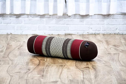 Leewadee Small Yoga Bolster – Shape-Retaining Cervical Neck Roll, Tube Pillow for Comfortable Reading, Kapok Filling, 22 x 6 x 6 inches