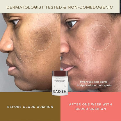 EADEM Cloud Cushion, Face Moisturizer Cream, Skin Care Ultra Repair Cream, Skin Barrier Repair, Hydrating Skincare Cleanser & Moisturizer with Peptides & Ceramides, Face Cleanser, 1.69 oz