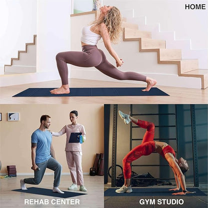 Foldable Yoga Exercise Mat – Lightweight, Anti-Slip, and Easy to Store for Yoga, Pilates, Home Workouts, and Floor Exercises