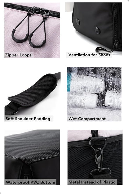 Fitgriff® Gym Bag V2 for Men and Women with Shoe & Wet Compartment - Duffle Bag for Travel, Sports, Fitness and Workout