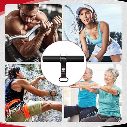 FitBeast Forearm Strengthener & Wrist Roller Forearm Exerciser - Adjustable Forearm Strength Trainer with Thickened Anti-Slip Grip Handles, Ideal for Boosting Grip Strength & Muscle Building