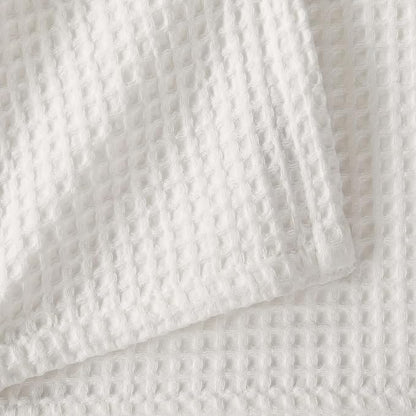 100% Cotton Waffle Weave Queen Bed Blanket | Soft, Breathable, and Lightweight Blanket for All-Seasons | Perfect for Layering | Brielle Collection (King, Ivory)