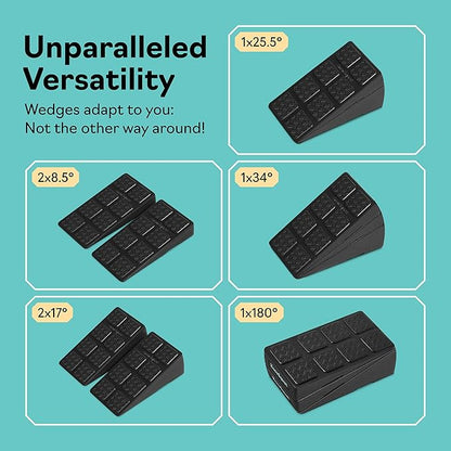 Squat Wedge - Squat Wedge Block 520 LBS Weight Capacity - Slant Board for Calf Stretching - Calf Stretcher Slant Board - yoga blocks