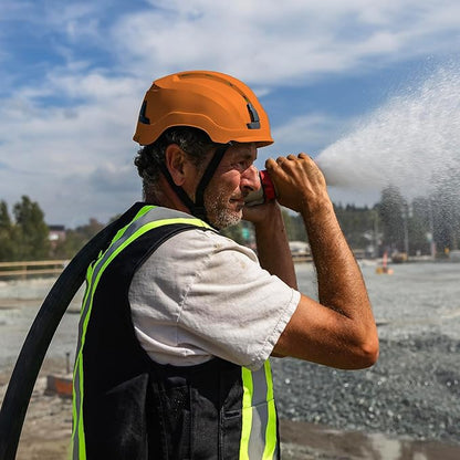 GE Safety Helmet: ANSI Type 2 Class G & E, Advanced Impact Technology, Ultra Comfortable Memory Foam, Heat Stress Reduction, Compatible with Accessories, Adjustable Size OSHA Approved