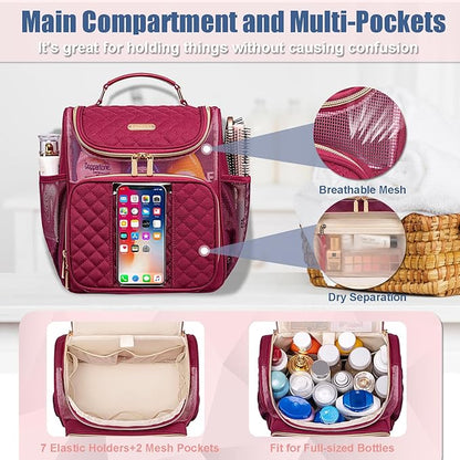 Large Toiletry Bag for Women Men,Portable Shower Caddy For College Dorms,Gym Shower Bag for Women, Quick Dry Hanging Toiletry Bag Bathroom Accessories Bag for Traveling, Camping Essentials