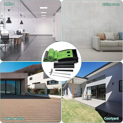 Golf Putting Green Mat with Putter and 6 Balls, Putting Practice Mat with Auto Ball Return for Home, Office, Backyard, Indoor, Outdoor Use