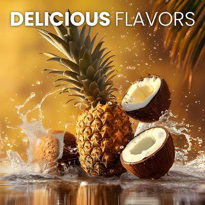 Keto Vitals Electrolytes Powder - Sugar Free Keto Electrolytes Powder with Potassium, Magnesium, Sodium, & Calcium - No Sugar Electrolyte Drink Mix & Hydration Powder, 60 Servings, Pineapple Coconut