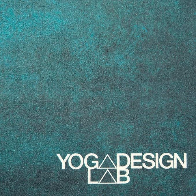 YOGA DESIGN LAB | The Combo Yoga Mat | 2-in-1 Mat+Towel | Eco Luxury | Ideal for Hot Yoga, Power, Bikram, Ashtanga, Sweat | Studio Quality | Includes Carrying Strap!