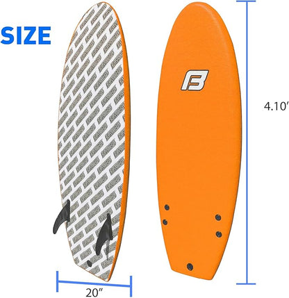 4'10" FUNBOARD Beginner Learning Softboard Surfboard Foam