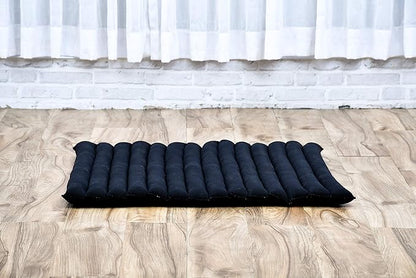 Leewadee Zabuton Seating Cushion – Square Floor Seat for Meditation Exercises, Light Yoga Mat Filled with Kapok