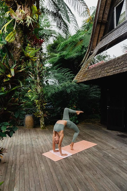 Yoga Design LAB | The Hand Towel | Premium Non Slip Hand Towel | Designed in Bali | Colorful Eco Printed + Quick Dry + Soft | Hot Yoga, Bikram, Ashtanga, Sport, Barre, Travel (Pearl)